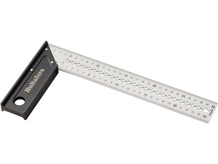 Hultafors Robuster Präzisionswinkel 30Cm Mit Pulverbeschichtetem Aluminiumanschlag Und Rostfreiem Stahlblatt