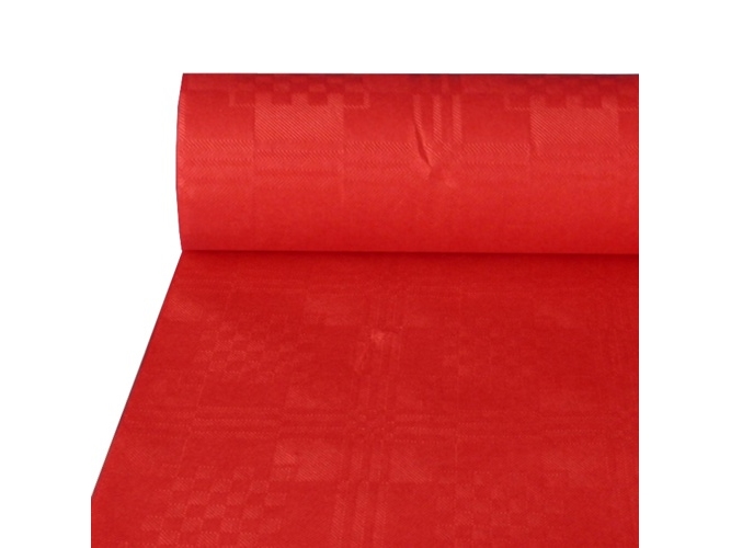 Papstar 12573, Rektangulär, papper, Röd, Mönstrad, 1 styck, 1000 mm | Catering - Dukar & Servetter - Övriga | GameStuff