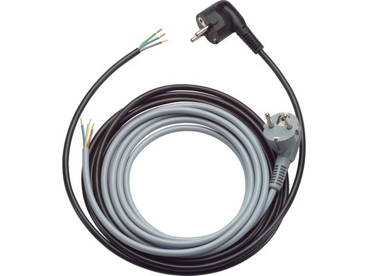 Lappkabel Strømkabel [Schuko-Stik - Kabel, Åben Ende] Sort 3,00 M 70261150