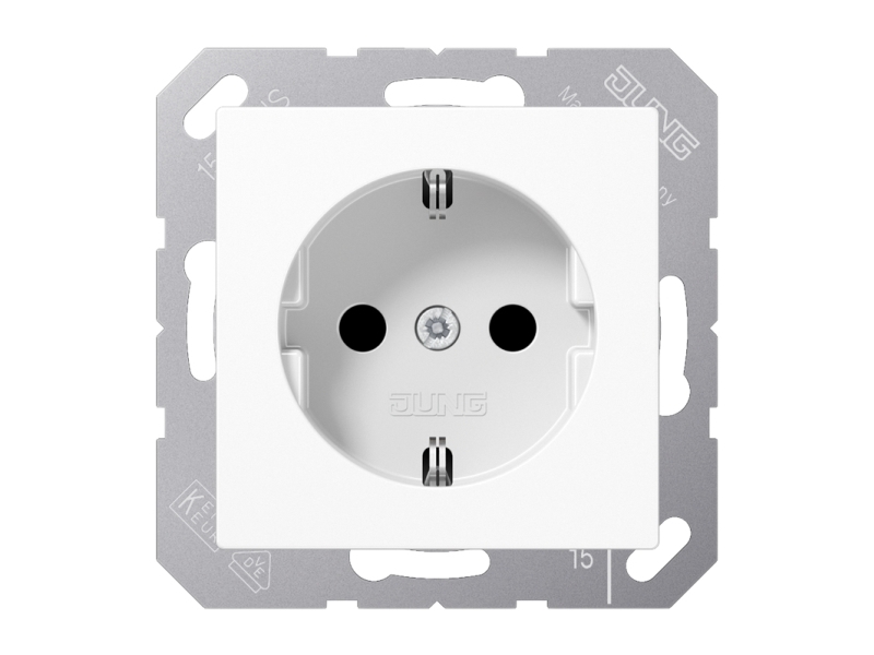 Jung A1521ww Schuko-Stikkontakt (A1521ww)