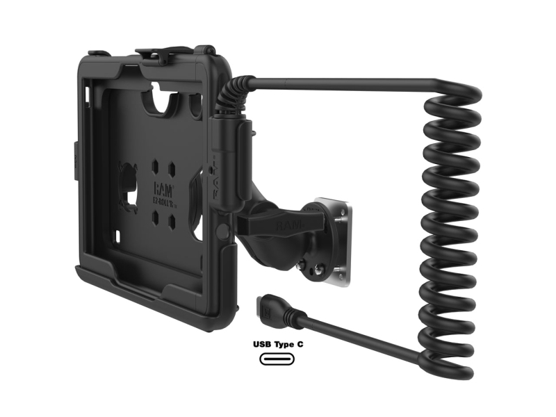 Ram Mounts Unpkd Ram Hardwire Dock Bundle For Samsung Tab Active Pro With Usb-C And Backing Plate