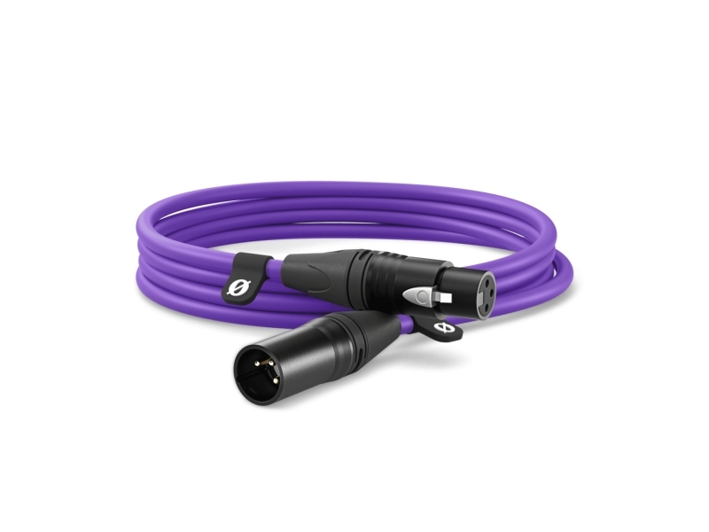 RØDE XLR3M-PU, XLR, Hanstik, XLR, Hunstik, 3 m, Lilla
