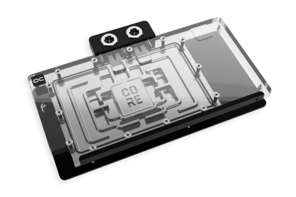 Alphacool 10270, Bagplade, Akryl, Aluminium, Krom, Kobber, Nylon, Sort, Krom, Transparent, 3-Pin JST, 1/4, 60 °C