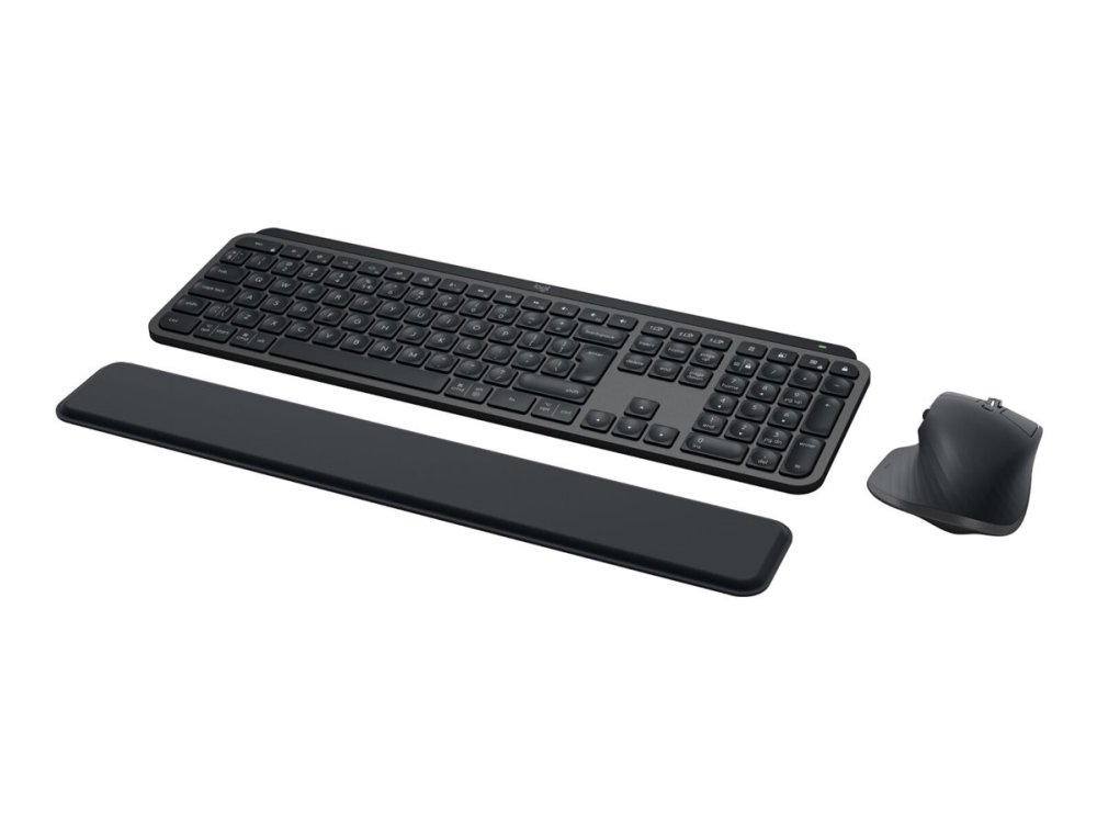 Logitech Master Mx Keys S Combo, Kabellos, Bluetooth, Scherenschalter, Azerty, Led, Graphit