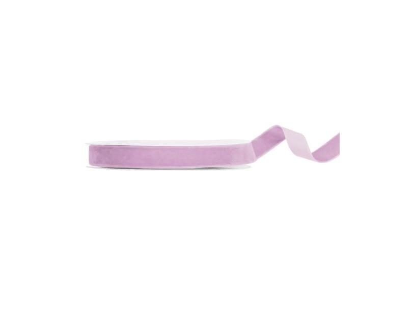Lavendelfarbenes Veloursband, 15 Mm