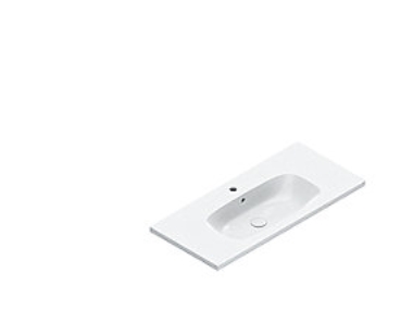 Catalano Alvea håndvask 100x46 - Vægmonteret håndvask med hanehul og overløb