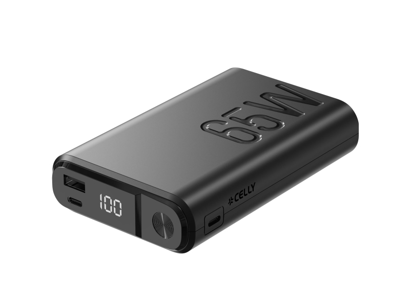 Powerbank 20.000 Mah 65W Pd Svart