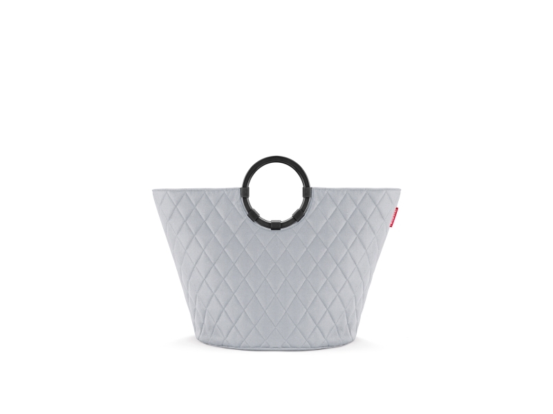 Reisenthel Loophome S, Grå, Aluminium, Polyester, Kurv, Monokromatisk, Geometrisk Mønster, Indendørs