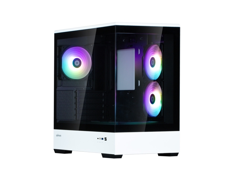 Zalman P30, Mini Tower, Pc, Schwarz, Mini-Atx, Kunststoff, Stahl, Gehärtetes Glas, Gaming