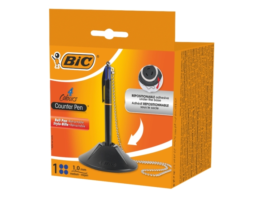 Bic 527507, Clips, Twist Udtrækkelig Kuglepen, Blå, 1 Stk, Mellem