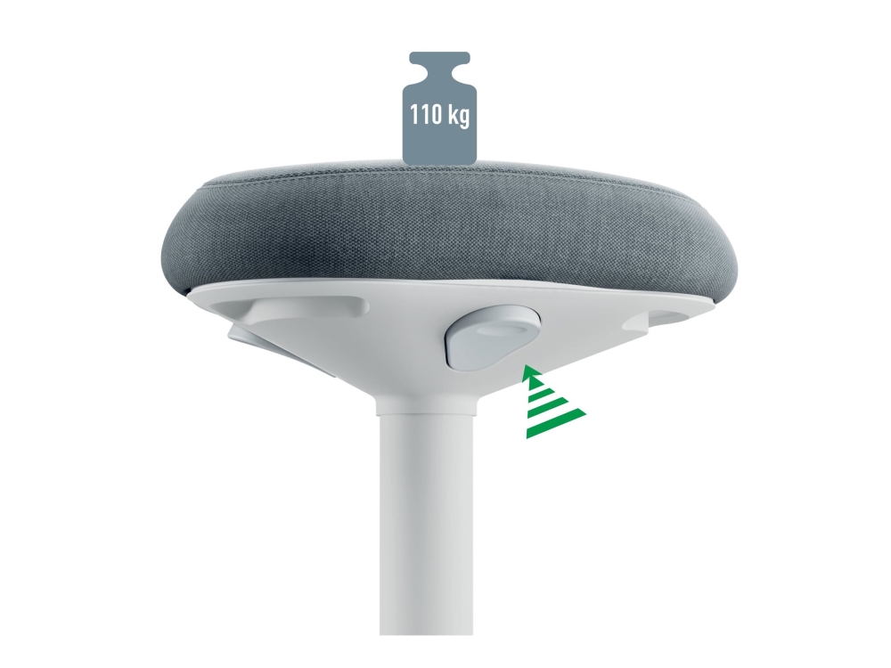 Leitz Ergo Active Balancestol Med Komfortsæde Grå
