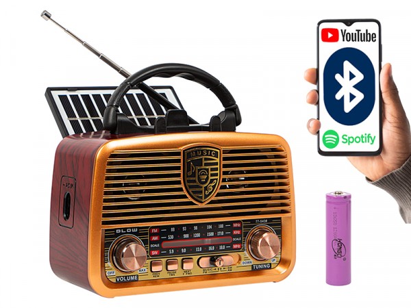 Blow Kofferradio Analog Am/Fm Bluetooth Blow Ra10 Solarradio
