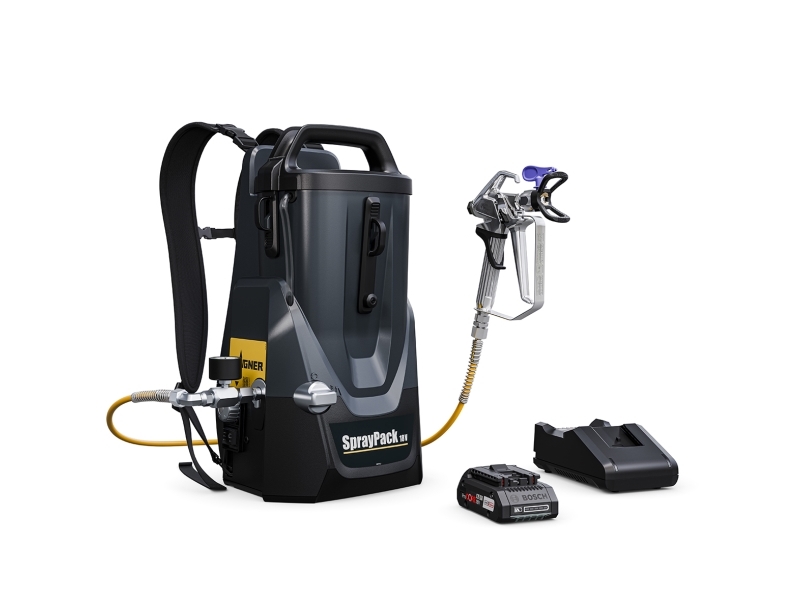 Wagner SprayPack 18 V KIT fargesprøytesystem 4000 mA 18 V utgang (maks.) 0,9 l/min