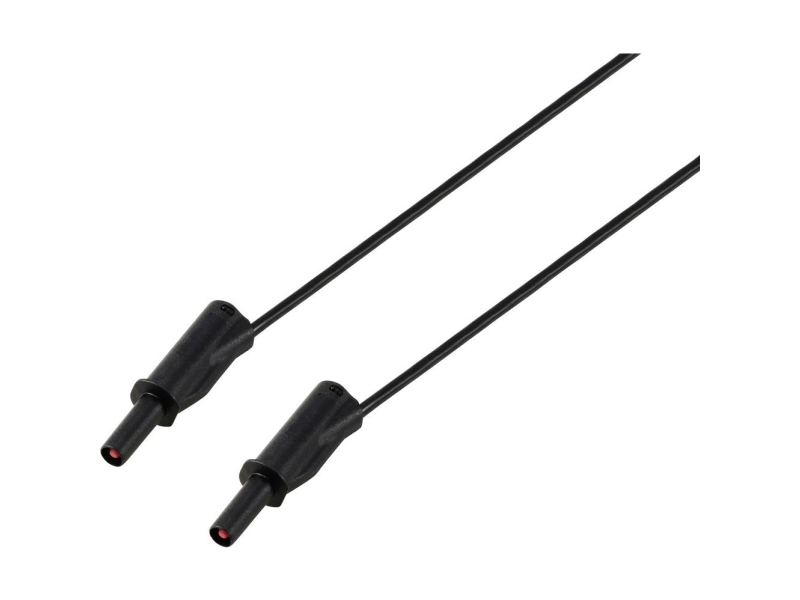 VOLTCRAFT MSB-532 Måleledning 4 mm 1 m sort 2,5 mm² CAT Cat IV 600 V 32 A.