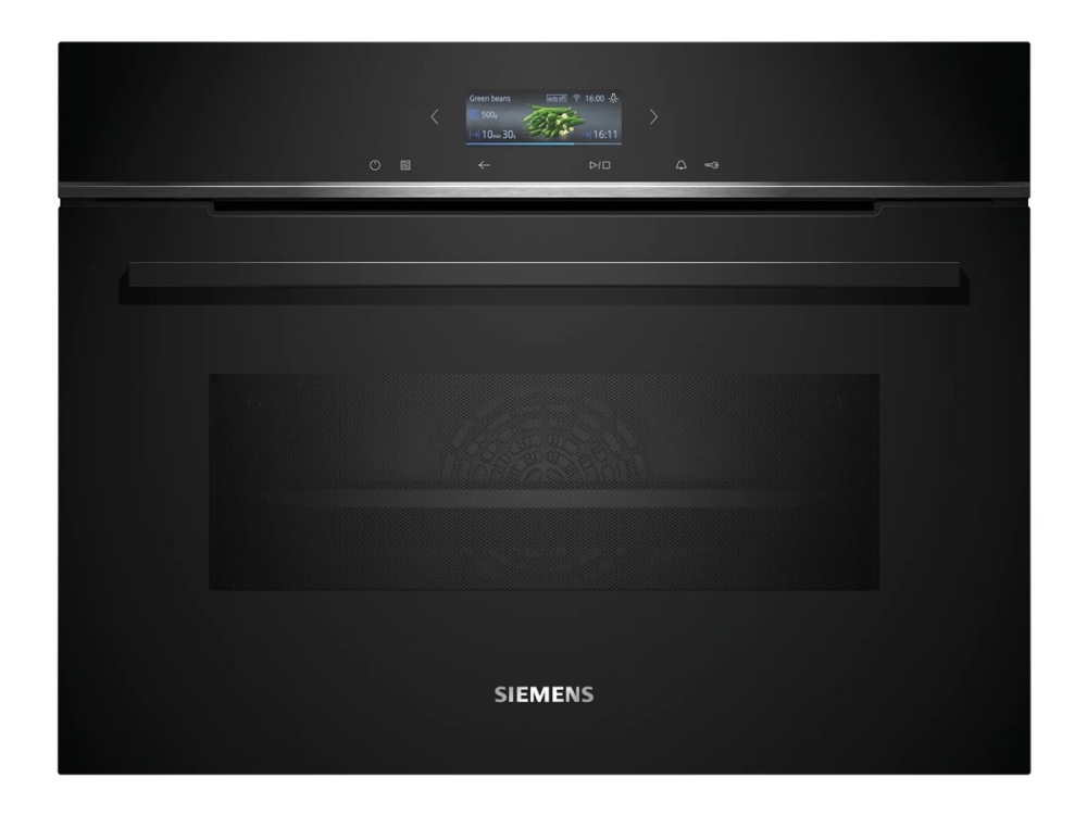 Siemens iQ700 CM724G1B1 - Kombinationsugn - inbyggd - Wi-Fi - fördjupning - bredd: 56 cm - djup: 55 cm - höjd: 45 cm - med självrengöring - svart | Vitvaror - Ugnar - Kombinationsugnar | GameStuff
