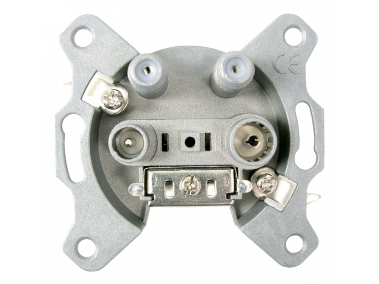Televes 516110, 2X Sat + Tv + Radio, Hunstik, Hunstik, Hvid, 76 Mm, 40 Mm