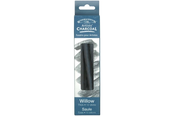 Willow charcoal thick 12pcs | Skola & Hobby - Konstmaterial - Krita | GameStuff