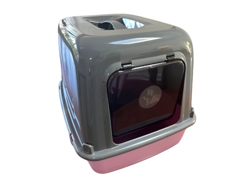 Ferplast Stängd kattlåda Clear Cat 10 (Rosa) | Sällskapsdjur - Katt - Kattlåder | GameStuff