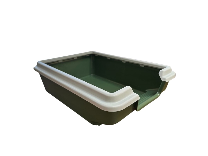 Ferplast katt- och kanintråg med låg ingång - Grön | Sällskapsdjur - Katt - Kattlåder | GameStuff