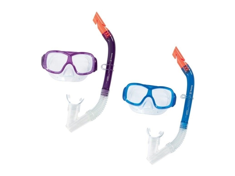 Bestway 24032/23, Barn, Halv ansiktsmask, Snorkling, Polykarbonat, Polykarbonat, Olika färger | Utomhusleksaker - Glasögon & Dykmaske - Glasögon & Dykmaske | GameStuff