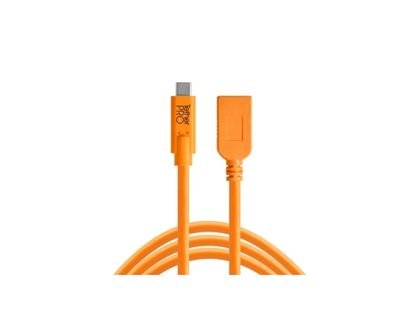 Tether Tools Cuca415-Org, 4,6 M, Usb C, Usb A, Usb 3.2 Gen 1 (3.1 Gen 1), Orange