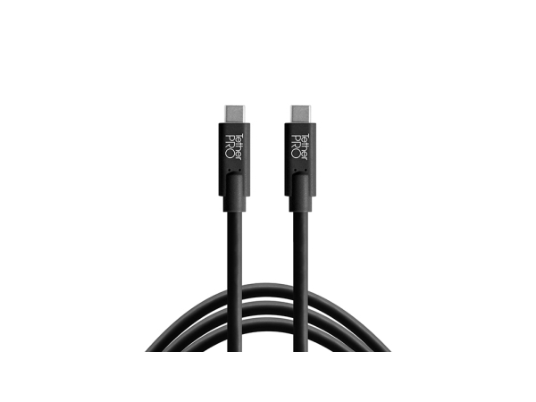 Tether Tools Cuc15-Blk, 4,6 M, Usb C, Usb C, Usb 3.2 Gen 1 (3.1 Gen 1), 5 Gbit/Sek., Sort
