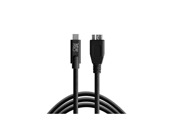 Tether Tools Cuc3315-Blk, 4,6 M, Usb C, Micro-Usb B, Usb 3.2 Gen 1 (3.1 Gen 1), 5 Gbit/Sek., Sort