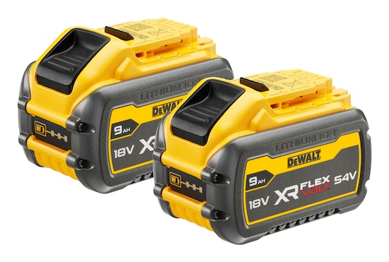 Dewalt Dcb547x2-Xj, Batteri, 9 At, 54 V, Dewalt, Discharge Overcurrent, Overophedning, Overbelastning, 2 Stk