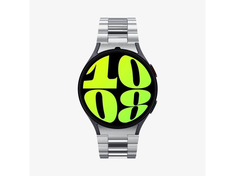 Spigen Modern Fit 316L, Band, Smartwatch, Sølv, Samsung, Galaxy Watch 7 (44Mm), Rustfrit Stål