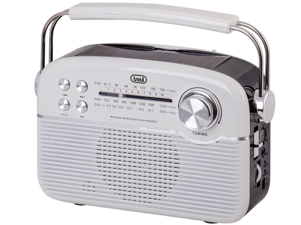 Trevi Ra 7F50 Bt, Persönlich, Analog, Am, Fm, Sw, Usb Typ-C, Weiß, Einfarbig