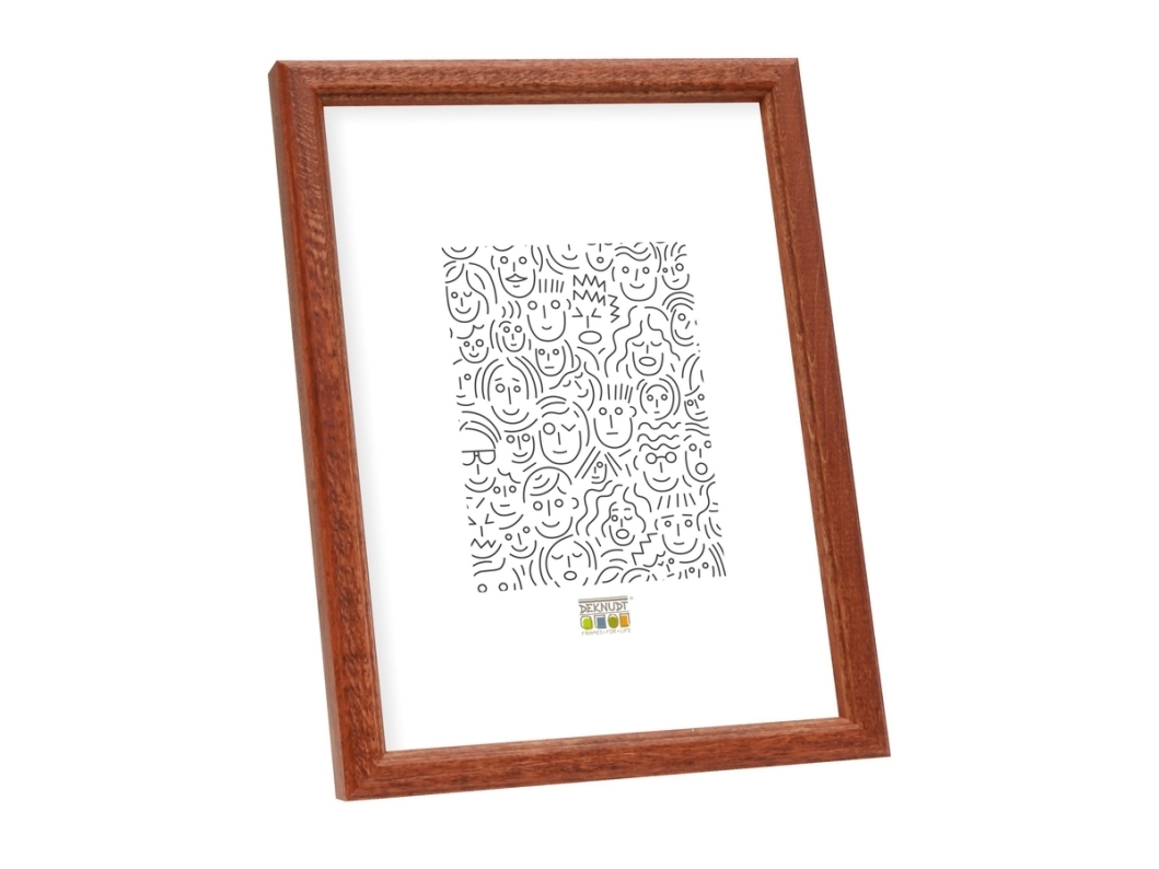 Deknudt S236h3 15X20 Houten Lijst Donkerbruin, Enkelt Billedramme, Glas, Træ, Brun, Bord, Væg, 15 X 20 Cm, Rektangulær