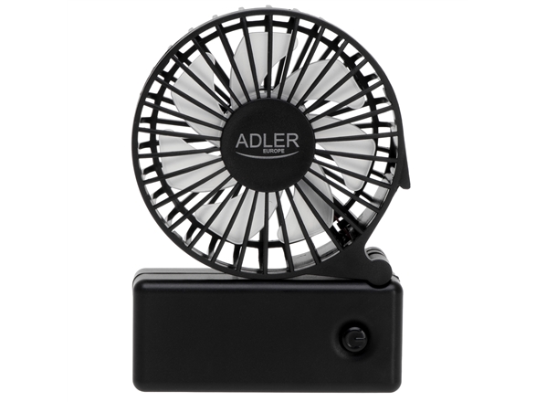 Adler Foldable mini fan AD 7336 Desk fan Black Diameter 6.5 cm Number of speeds 1 | Ventilation & Klimat - Ventilation - Bords fläkt | GameStuff