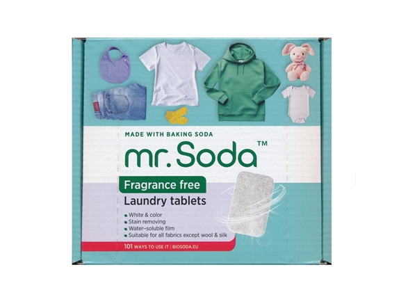 Soda | Skalbimo Tabletės Be Kvapo, 30 Vnt. X 25 G | Mr. Soda