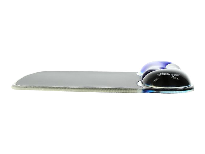 Kensington Duo Gel Mouse Pad Wrist Rest - Musemåtte Med Håndledsstøtte - Sort, Blå - Taa-Kompatibel