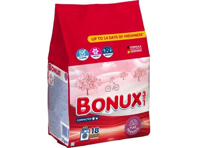 Washing Powder Bonux Pure Magnolia 18Sk, 1.17 Kg