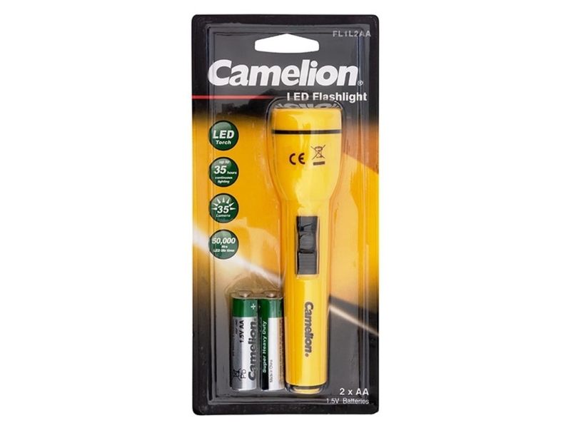 Camelion Fl1l2aab2r6p, Hand-Blinklicht, Schwarz, Blau, Rot, Gelb, Kunststoff, Tasten, Led, 1 Lampen