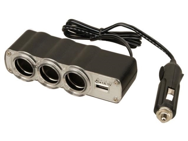 Nenurodyta_Z Citreum Car Cigarette Lighter Socket Multiplier With Usb ...