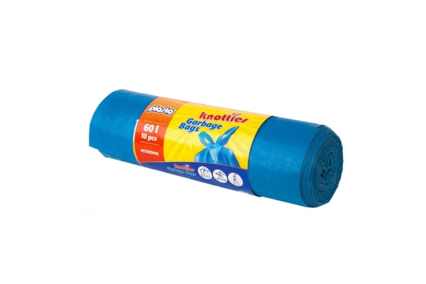 Garbage Bags Plasta Knoties 60L 10Pcs