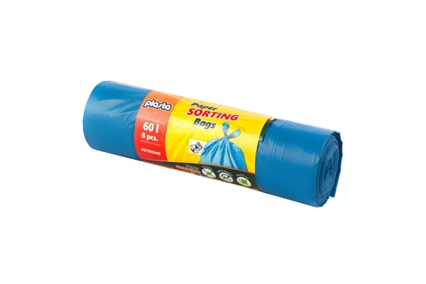 Müllsäcke Plasta Blau 60L 8St