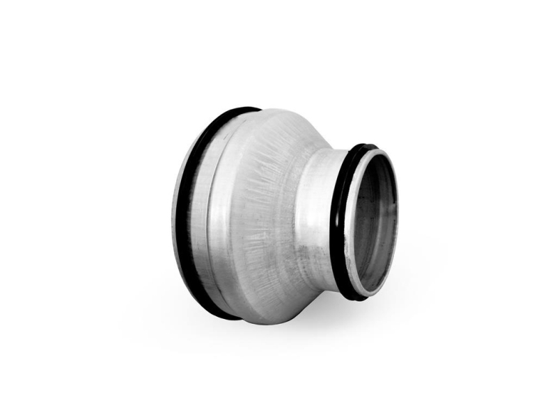 kort röd. Ø200.Ø160N.N - kort centrisk längd 26mm | Ventilation & Klimat - Plaströr & Rördelar - Rör och rördelar | GameStuff