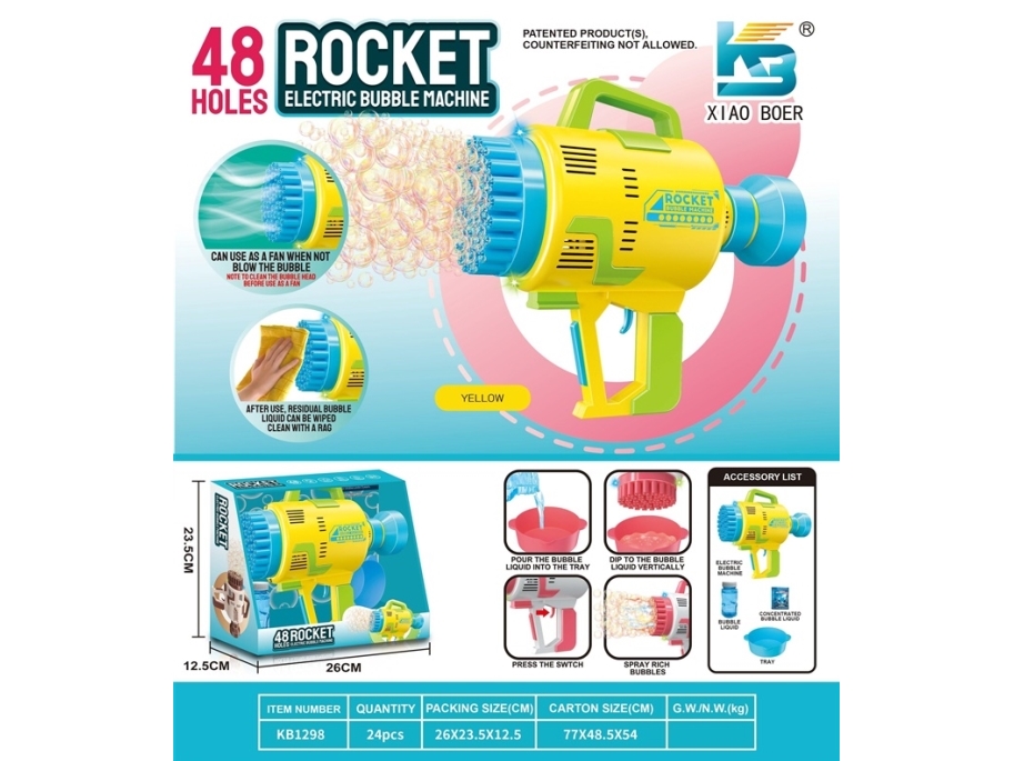 Sommubbelpistol med 48 hål ZJA358311 | Trädgården - Trädgårdsredskap - Barnredskap | GameStuff