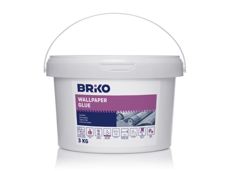 Wallpaper Glue Briko Ready Bond 3Kg