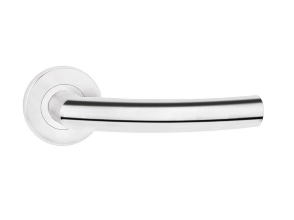 Metal_Bud Proxima Inox Door Handle On Round Roset
