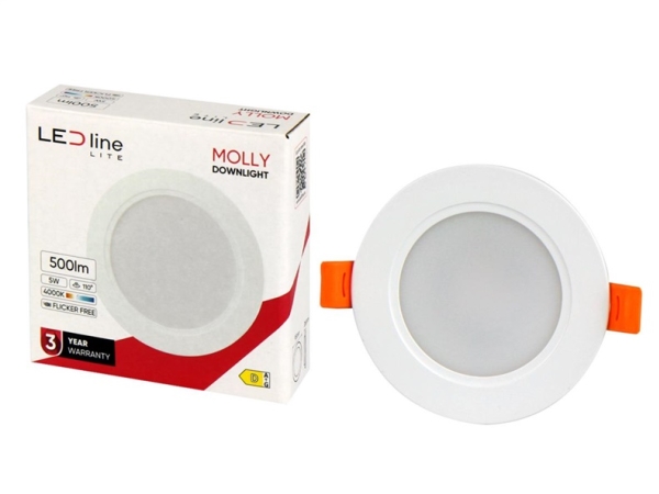 Led_Line Built-In Lamp Led Line Molly, 5W, 4000°K, Led, White