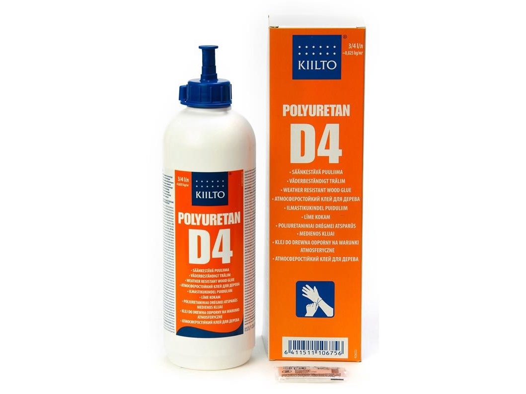 KIILTO D4 WOOD ADHESIVE 0,75 L
