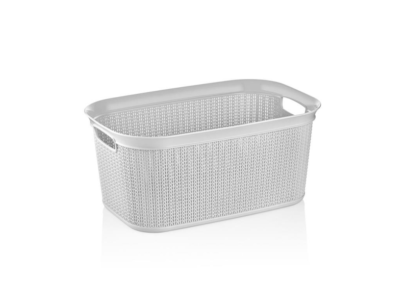 Ucsan Laundry Basket 38L Knit M-080 Ice Gray