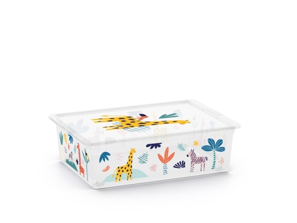 Kis opbevaringsboks med låg C Box31l