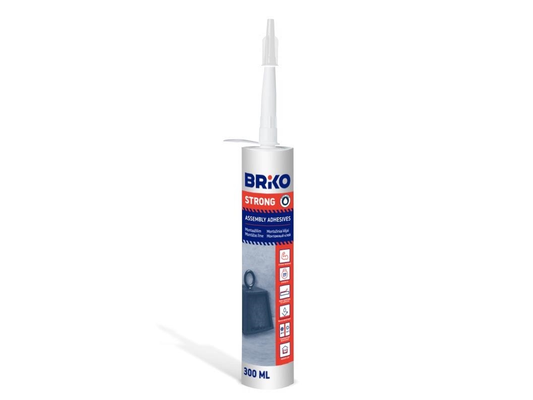 Monteringslim Strong Briko 300 ml flydende