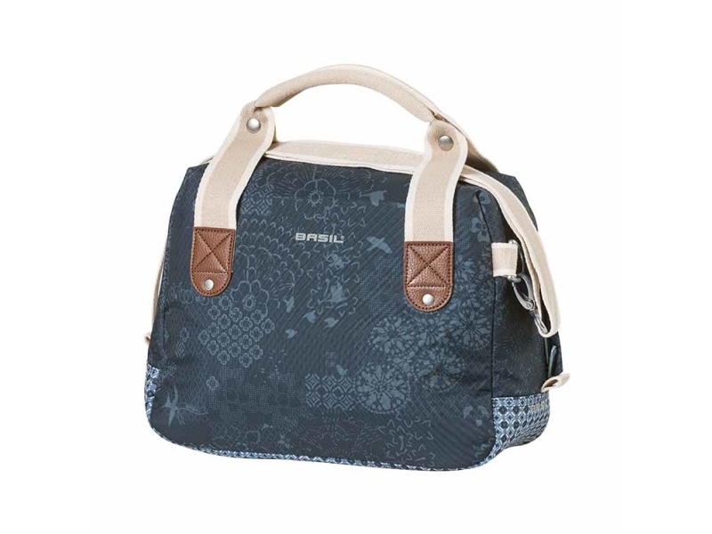 Basil Boheme, Vorderseite, Fahrradtasche, Polyester, Blau, 8 L, 2,5 Kg