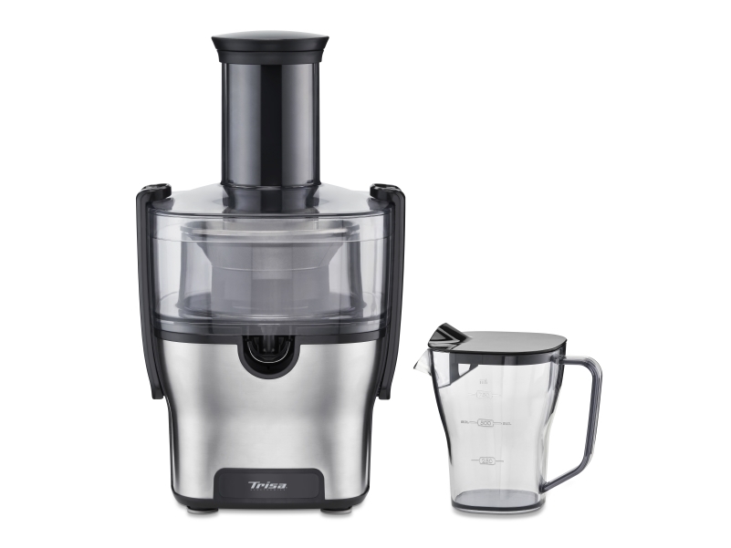 Trisa Pure Juice, Frugtpresser, Sort, Sølv, Sort, 12500 Rpm, 2 L, 7,5 Cm